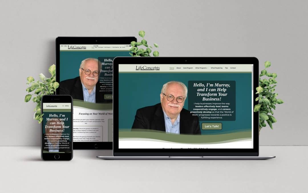 Website – Re-Design for Responsiveness for Life Concepts